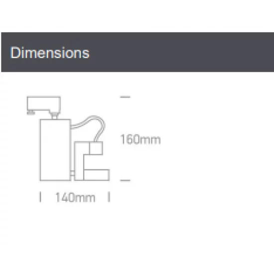 ONE LIGHT Track spot for 3-phase traks GU10 MR16, 65019T/G