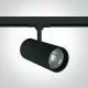 ONE LIGHT gaismeklis uzstādāms uz 3-fāžu sliedes 30W track spot ar COB LED, 2400lm, 3000K, 65642CT/B/W
