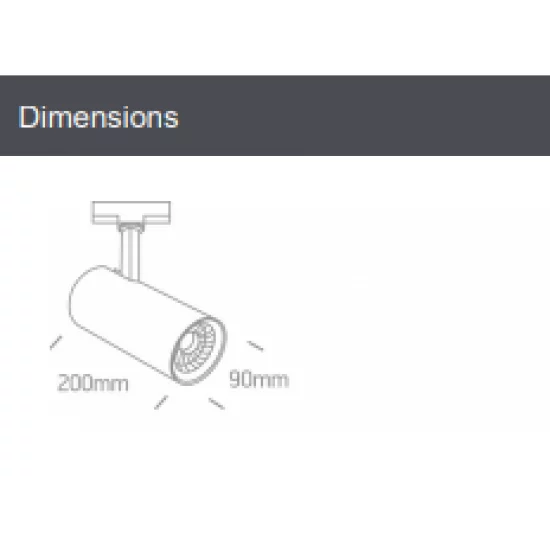 ONE LIGHT gaismeklis uzstādāms uz 3-fāžu sliedes 30W track spot ar COB LED, 2400lm, 3000K, 65642CT/B/W