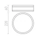 RENDL ceiling lamp LED, 13W, 428lm, 3000K, IP44 CIRA 22, R12194