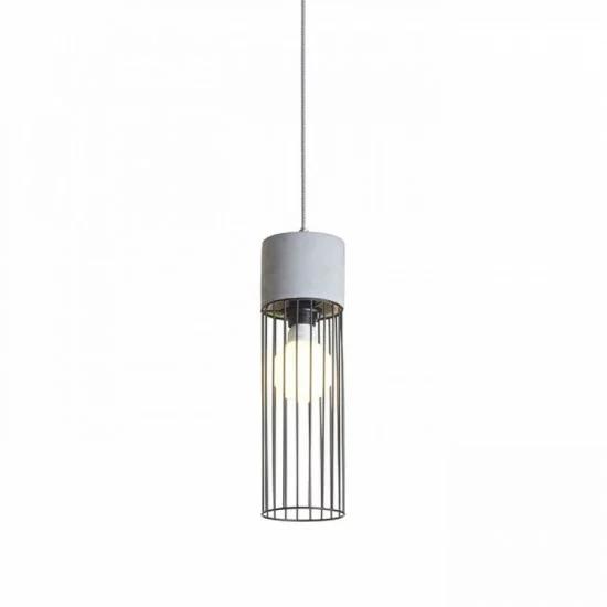 Rendl pendent concrete lamp 1xE27x42W, BURTON, R12931