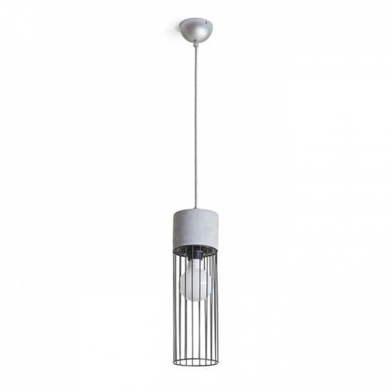 Rendl pendent concrete lamp 1xE27x42W, BURTON, R12931