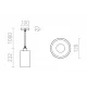 RENDL pendant lamp, terazzo decor 1xE27x28W, CAMINO, R13296