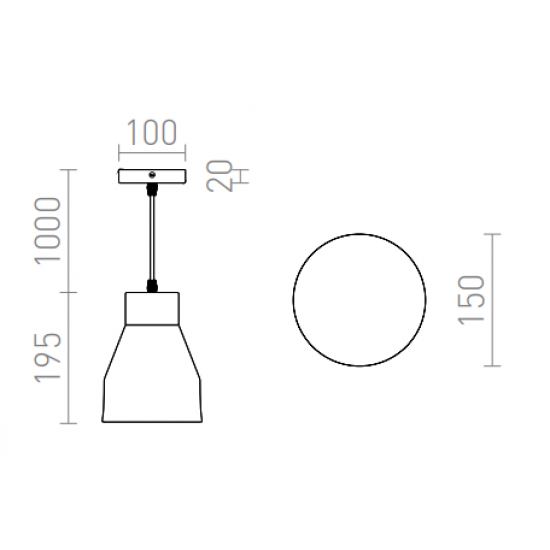 Rendl pendent ceramic lamp 1xE27x28W, FRUTTI, R13290