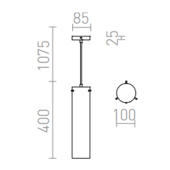 Rendl pendent lamp 1xGU10x9W, GARNISH, R11756