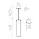 Rendl pendent lamp 1xGU10x9W, GARNISH, R11756