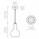 Rendl pendent lamp 1xE14x28W, PULIRE RD, R12664