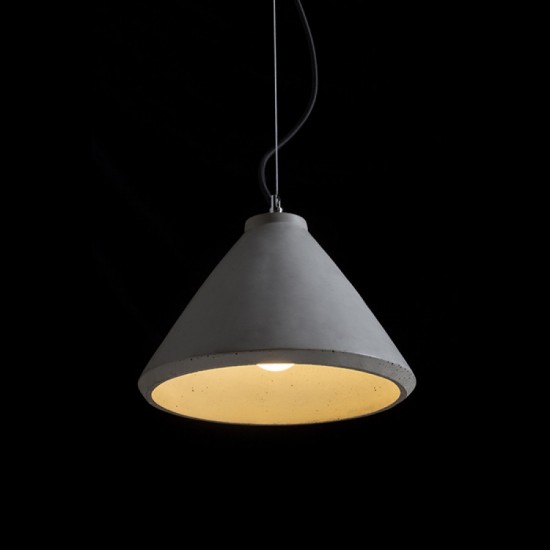 Rendl pendent concrete lamp 1xE27x28W, RADICAL, R12416