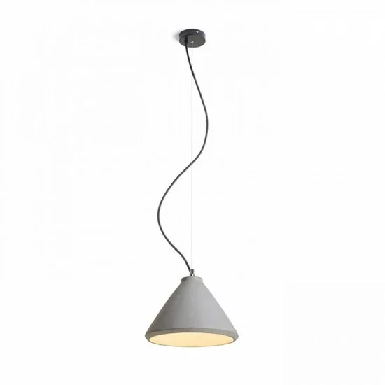 Rendl pendent concrete lamp 1xE27x28W, RADICAL, R12416