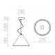 Rendl pendent concrete lamp 1xE27x28W, RADICAL, R12416
