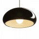 Rendl pendent lamp 1xE27x42W, shiny black, ROZE 40, R11703