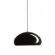 Rendl pendent lamp 1xE27x42W, shiny black, ROZE 40, R11703