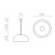 Rendl pendent lamp 1xE27x42W, shiny black, ROZE 40, R11703