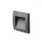RENDL LED recessed stairs light 1.5W, 3000K, 30lm, IP65, anthracite grey GORDIQ S