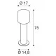 SLV outdoor LED free-standing light, garden luminaire OVALISK 75 FL, LED, 9W, CCT, 600lm, 1004680
