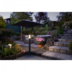SLV outdoor LED free-standing light, garden luminaire OVALISK 100 FL, LED, 9W, CCT, 600lm, 1004681