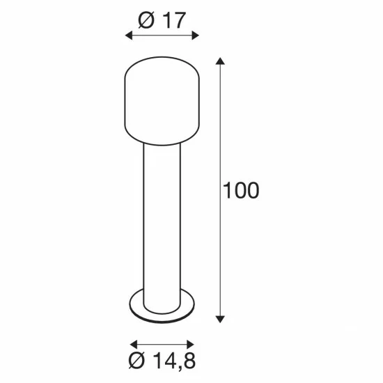 SLV outdoor LED free-standing light, garden luminaire OVALISK 100 FL, LED, 9W, CCT, 600lm, 1004681