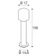 SLV outdoor LED free-standing light, garden luminaire OVALISK 100 FL, LED, 9W, CCT, 600lm, 1004681