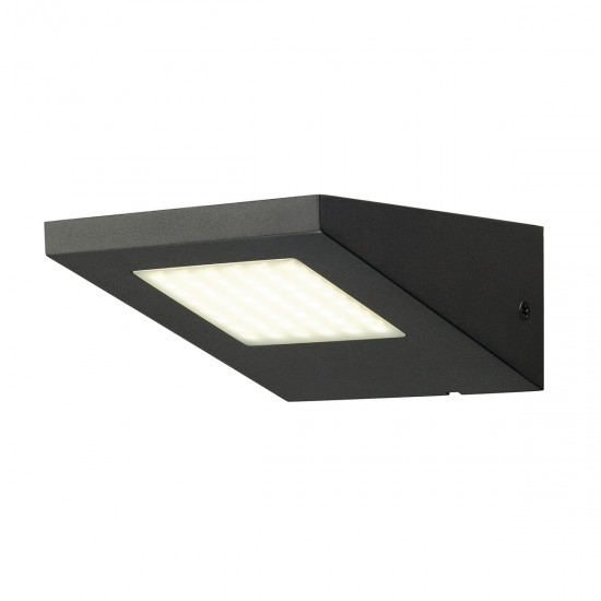 SLV outdoor wall LED lamp IPERI WALL LED, 5W, 4000K, IP44, 231315