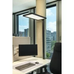 SLV table lamp clamping WORKLIGHT LED, 79W, 4000K, 7600lm, motion sensor, black, 1005392