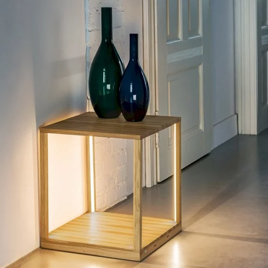 SPOT LIGHT floor lamp 27W, 2520lm, 3000K, STEPDIM, TAVOLI 8871974 - Oak Wood