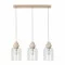 SPOT LIGHT pendant lamp 3xE27x60W, ALESSANDRO 1760374- Oak Wood