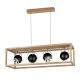 SPOT LIGHT pendant lamp 4xGU10x6W, 2700K, 1280lm, ROY 61640474 - Oak Wood