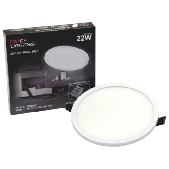 TOPE LIGHTING recessed LED luminaire SPLIT PRO 22W, 4000K, 1772lm