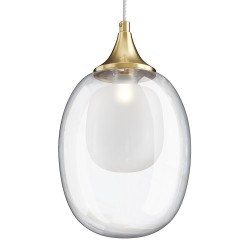 Maytoni pendant lamp 1xE14x60W, brass, Aura MOD016PL-01BS