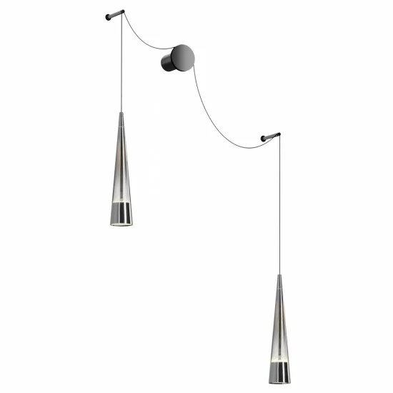 MAYTONI wall lamp LED, 24W, 3000K, 840lm, Sintesi P090WL-L24CH3K