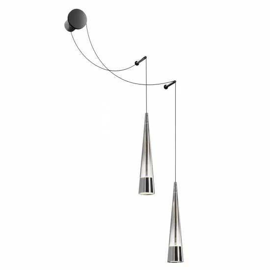 MAYTONI wall lamp LED, 24W, 3000K, 840lm, Sintesi P090WL-L24CH3K