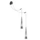 MAYTONI wall lamp LED, 24W, 3000K, 840lm, Sintesi P090WL-L24CH3K