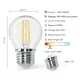 Bulb Filament 4W, 470lm, G45 E27 2700K, 196158