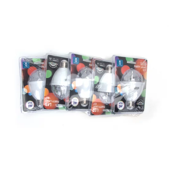 Aigostar LED-Partyscheinwerfer 3W, E27 RGB, IP20, 203382