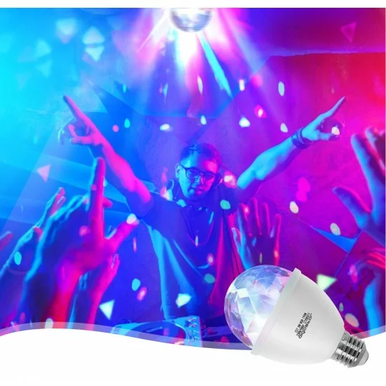 Aigostar LED-Partyscheinwerfer 3W, E27 RGB, IP20, 203382