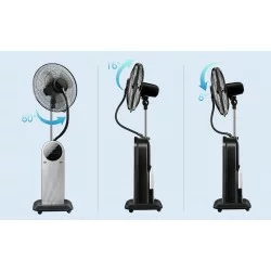 Portable floor fan 95W with remote controller and 1.8L water tank Forest Mist