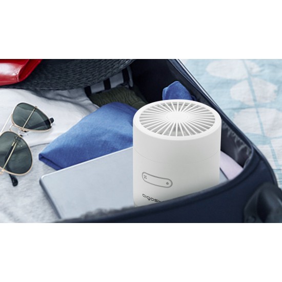 Portable wireless fan, air cooler with LED light and USB port 10W/5V, Windgift
