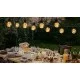 Outdoor low-voltage 10LED string light LED, 2W, 80lm, 8m, IP44 warm white 2700K, 208905 Outdoor low-voltage 10LED string light LED, 2W, 80lm, 8m, IP44 warm white 2700K, 208905