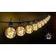Outdoor low-voltage 10LED string light LED, 2W, 80lm, 8m, IP44 warm white 2700K, 208905