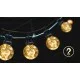 Outdoor low-voltage 10LED string light LED, 2W, 80lm, 8m, IP44 warm white 2700K, 208905 Outdoor low-voltage 10LED string light LED, 2W, 80lm, 8m, IP44 warm white 2700K, 208905