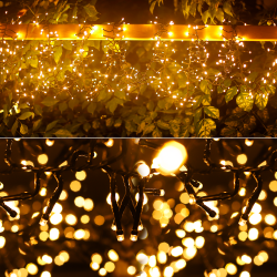 Outdoor low-voltage 500LED string light LED, 7.5W, 10m, IP44 warm white 2400K, 208967