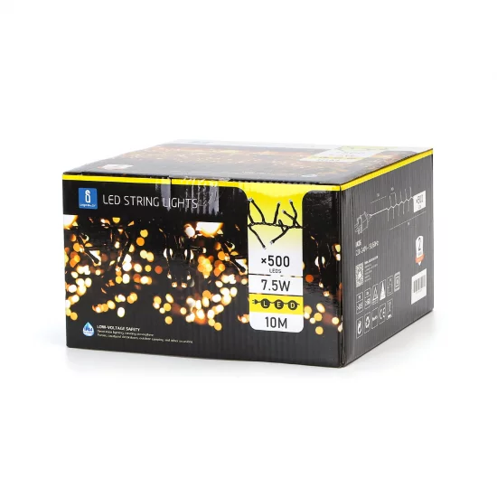 Outdoor low-voltage 500LED string light LED, 7.5W, 10m, IP44 warm white 2400K, 208967 Outdoor low-voltage 500LED string light LED, 7.5W, 10m, IP44 warm white 2400K, 208967