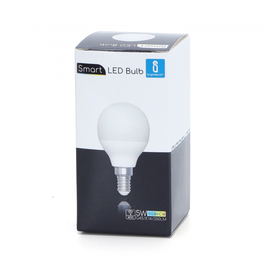 Smart bulb 5W, 350lm, G45 E14 WiFI RGB-3000K-6500K, compatible with Alexa and Google Home applications