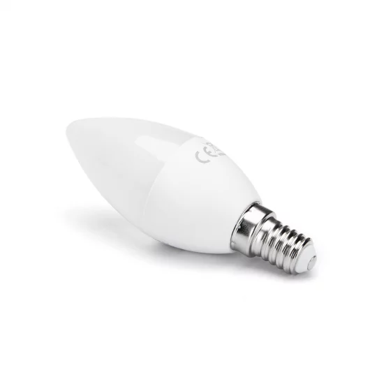 Smart bulb 7W, 500lm, C37 E14 WiFI RGB-3000K-6500K, compatible with Alexa and Google Home applications Smart bulb 7W, 500lm, C37 E14 WiFI RGB-3000K-6500K, compatible with Alexa and Google Home applications