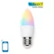 Smart bulb 7W, 500lm, C37 E27 WiFI RGB-3000K-6500K, compatible with Alexa and Google Home applications 