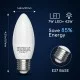 Smart bulb 7W, 500lm, C37 E27 WiFI RGB-3000K-6500K, compatible with Alexa and Google Home applications