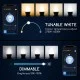 Smart bulb 7W, 500lm, C37 E27 WiFI RGB-3000K-6500K, compatible with Alexa and Google Home applications