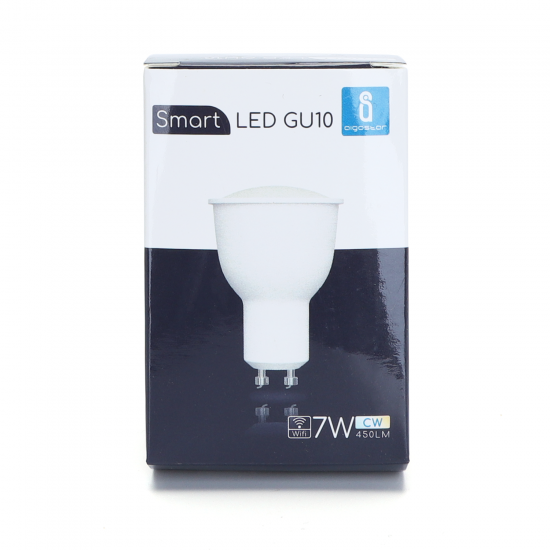 Smart bulb 7W, 450lm, GU10 WiFI CCT 3000K-6500K, compatible with Alexa and Google Home applications