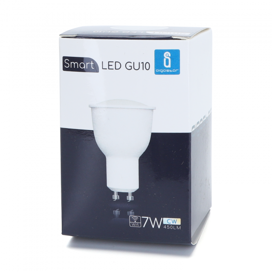 Smart bulb 7W, 450lm, GU10 WiFI CCT 3000K-6500K, compatible with Alexa and Google Home applications