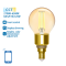 Smart Filament LED-Leuchtmittel Amber 4.5W, 470lm, G45 E14 WiFI, Bluetooth 2700K-6500K, 227296